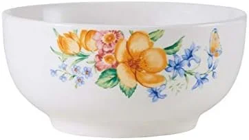 18pc Dinnerware Set Multi Color Floral Casual Round Porcelain 18 Piece Microwave Safe