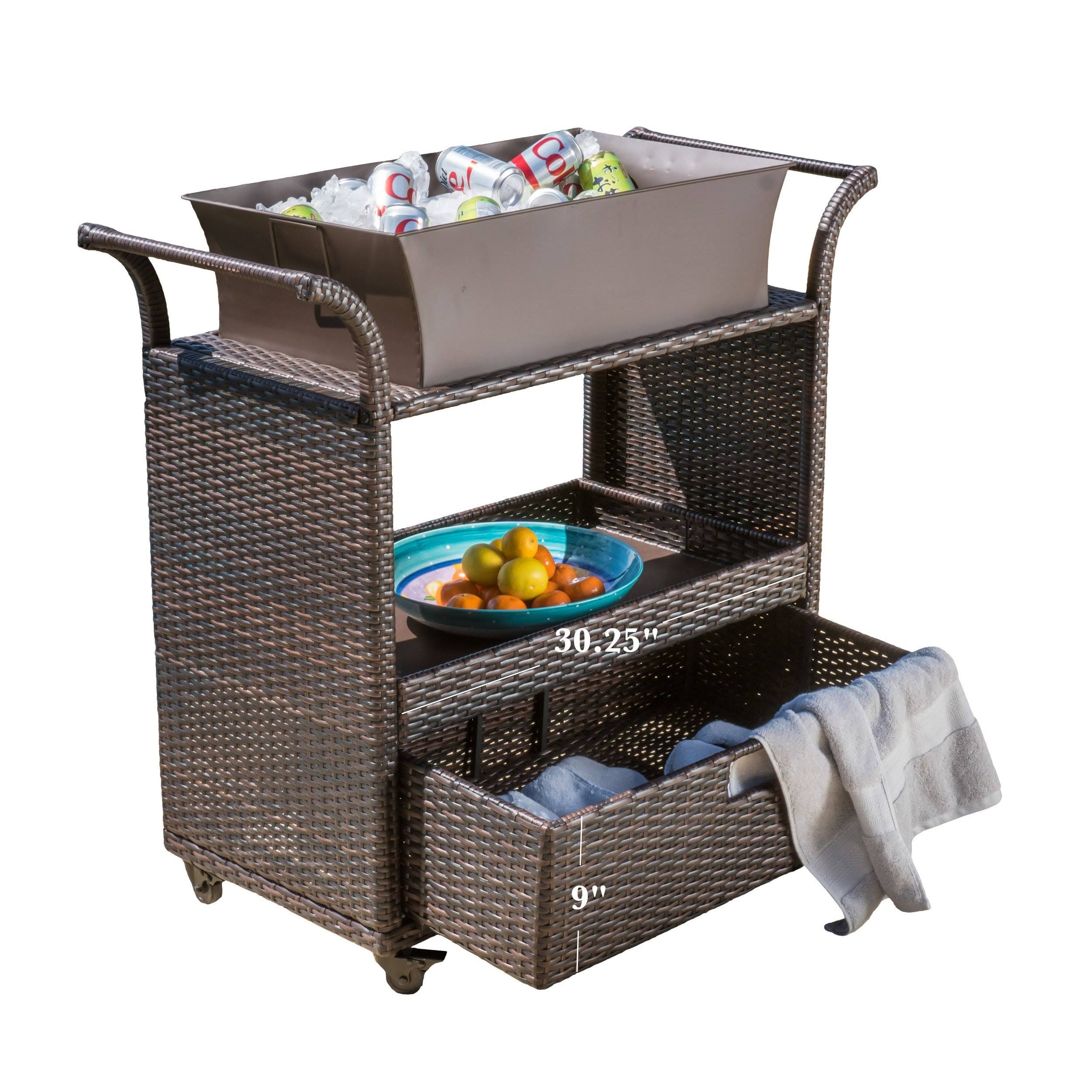 Rincon Bar Cart, Brown