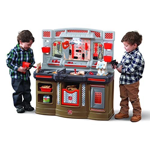 Step2 Elegant Edge Kids Kitchen, Indoor/Outdoor Play Kitchen Set, Toddlers 3+ Years Old, 70+ Piece Kitchen Toy Set, Easy to Assemble