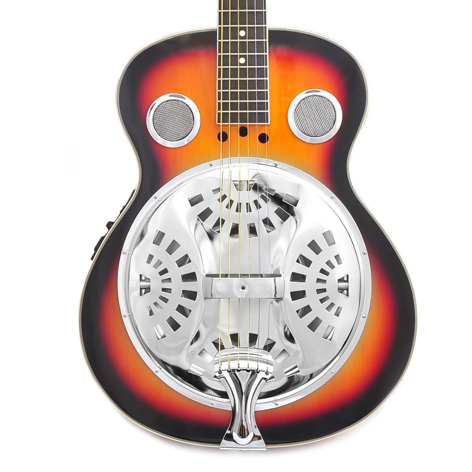 Pyle Pga48br - 6-String Acoustic Resonator Guitar, Full Scale Resophonic, Accessory Kit Included