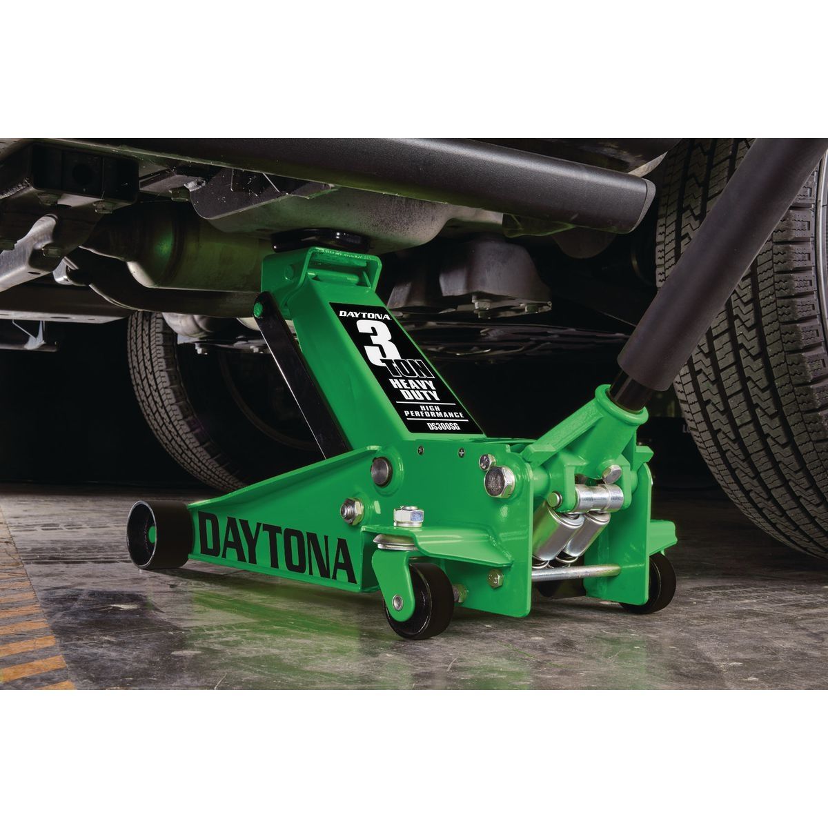 DAYTONA 3 Ton Professional Floor Jack with RAPID PUMP, Blue