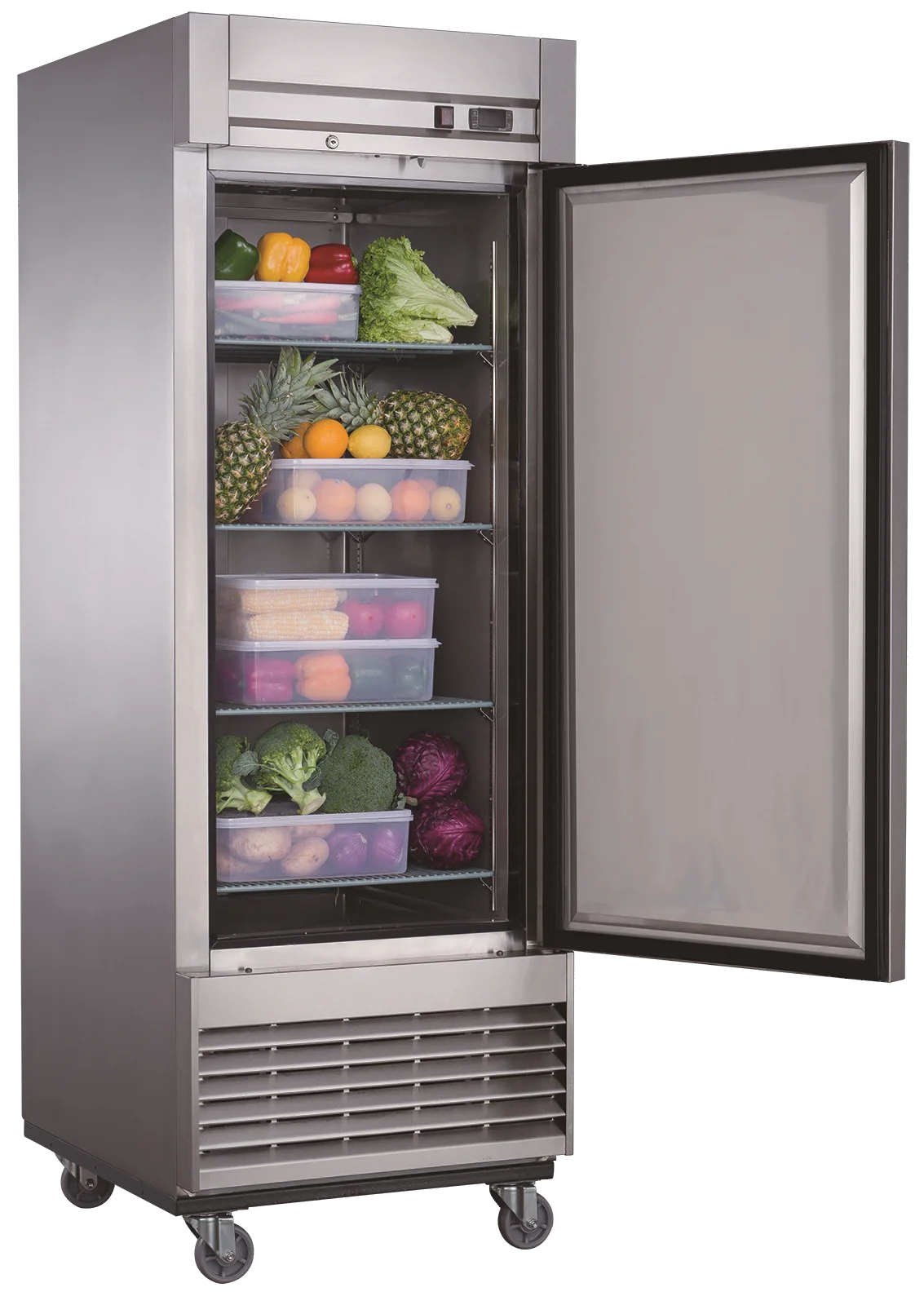 Stainless Steel Commercial Upright Refrigerator