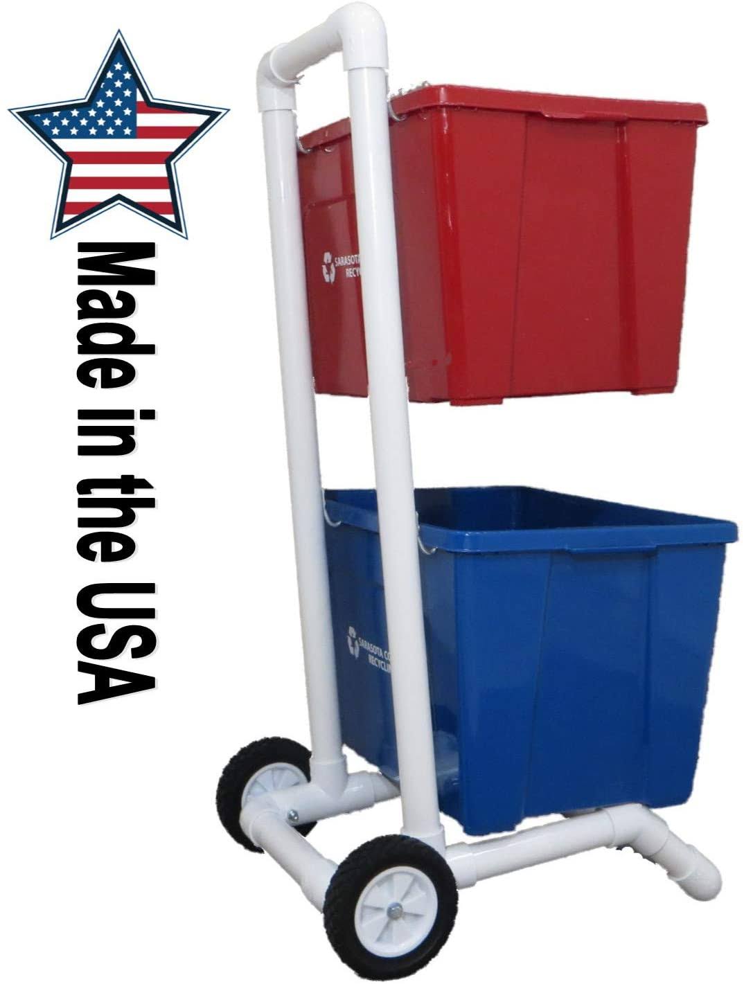 No Recycling Cart &acirc; 2 Wheels &acirc; 1-1/2&acirc; PVC