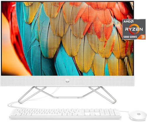 HP 27"" All-in-One Desktop, AMD 4-Core Ryzen 3 5300U, 27"" FHD IPS Display, AMD Radeon Graphics, WiFi, HDMI, RJ-45, 1080p HD Camera, 16GB DDR4 1TB M.2 SSD, Win11 Pro, ‎Starry White, 27-CB000