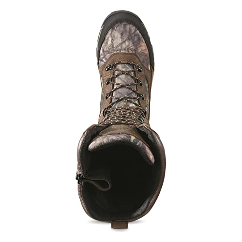 Guide Gear Country Pursuit Men’s 16" Snake Boots Leather Waterproof Hunting Shoes Mossy Oak Break-up Country