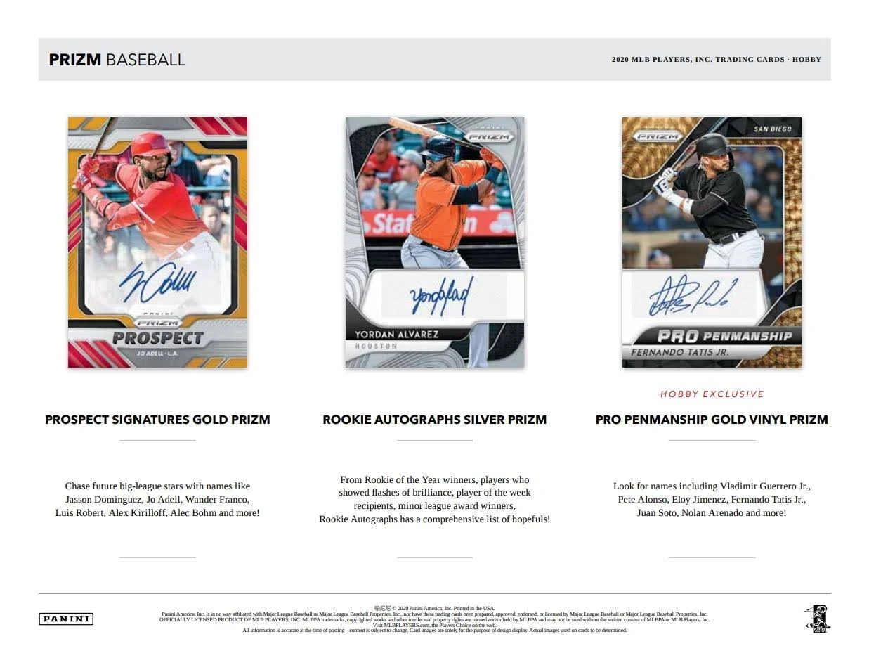 2020 Panini Prizm Baseball Hobby Box