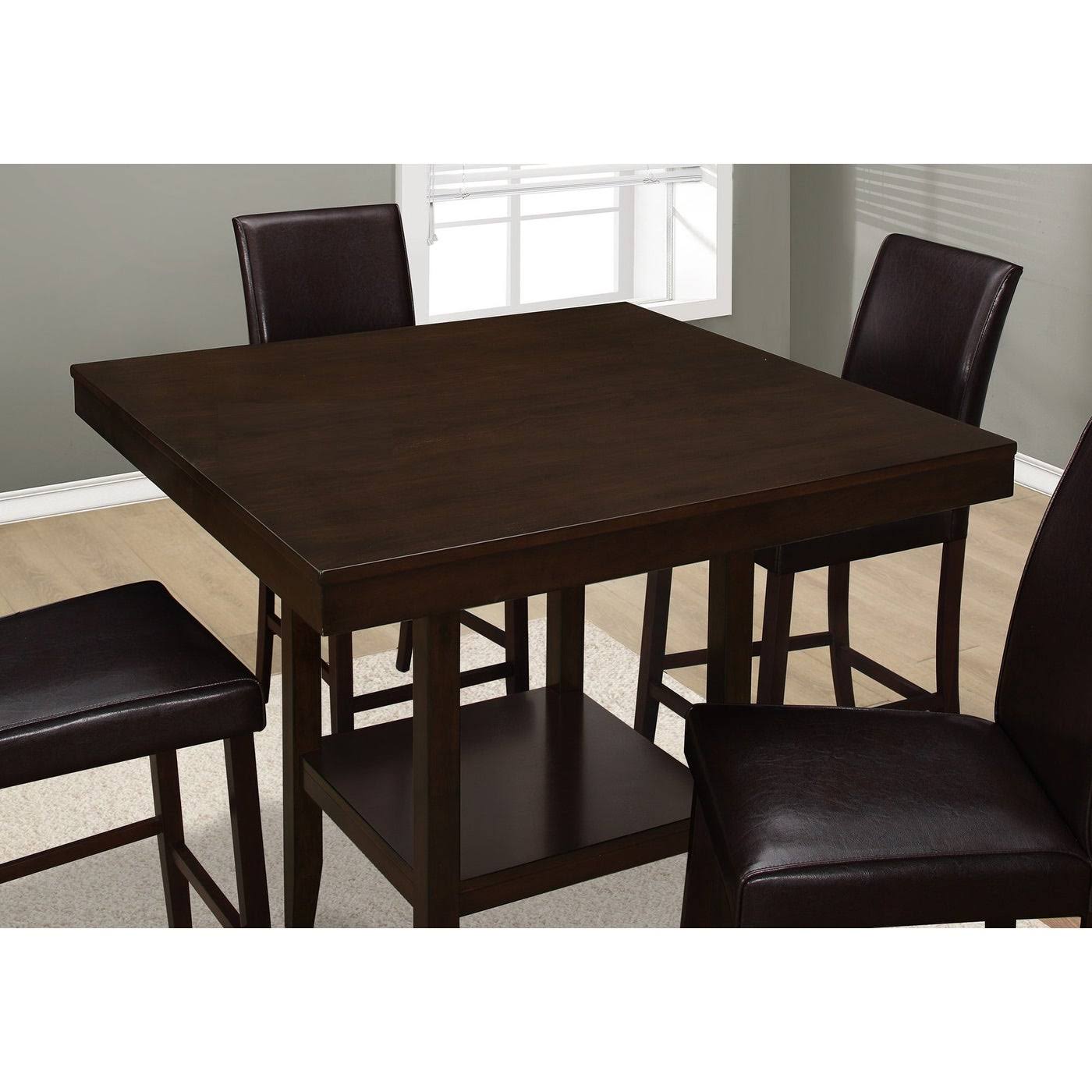 Cappuccino Counter 42nch x 42nch Dining Table - Wood - Brown