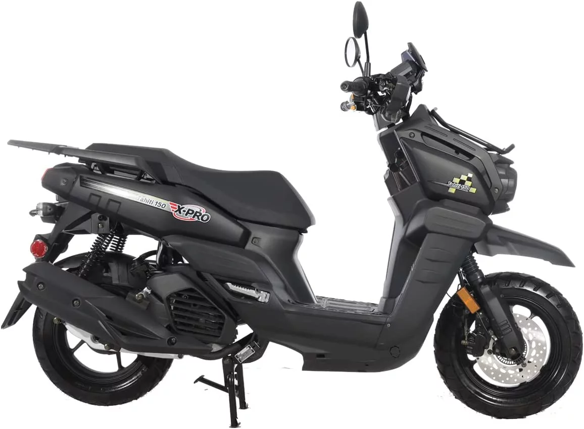 X-Pro Brand New 150cc Gas Moped Scooter, 12" Aluminum Wheels Electric/Kick Start Assembled in Create