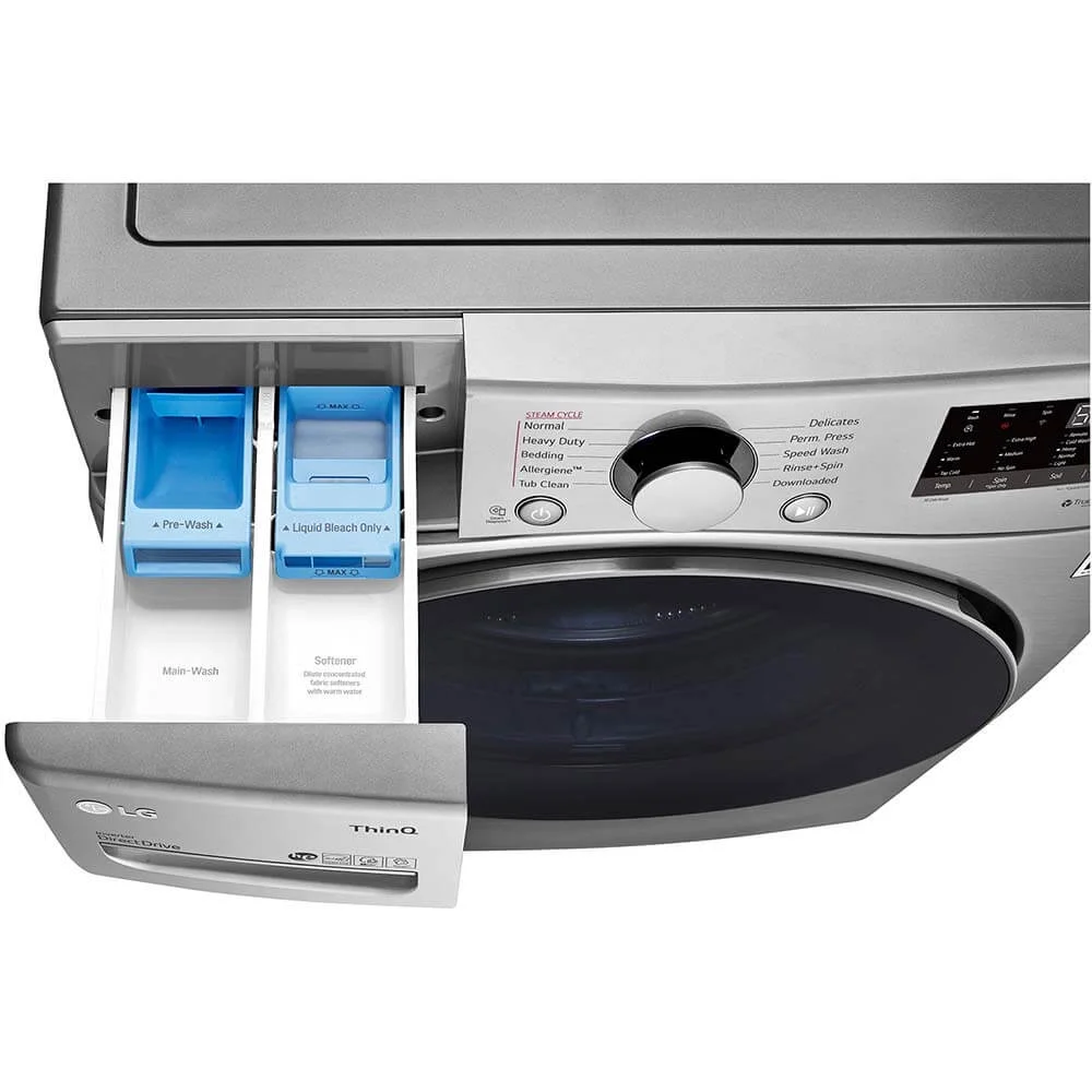 Lg Wm3600ha 27" Wide 4.5 Cu. Ft. Energy Star Rated Front Loading Washer - Graphite Steel