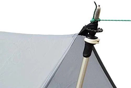 QCAI Silnylon Tarp - 11.6 Oz. - Ultralight Backpacking Tarp or Hammock Tarp (Grey, 8' x 10')