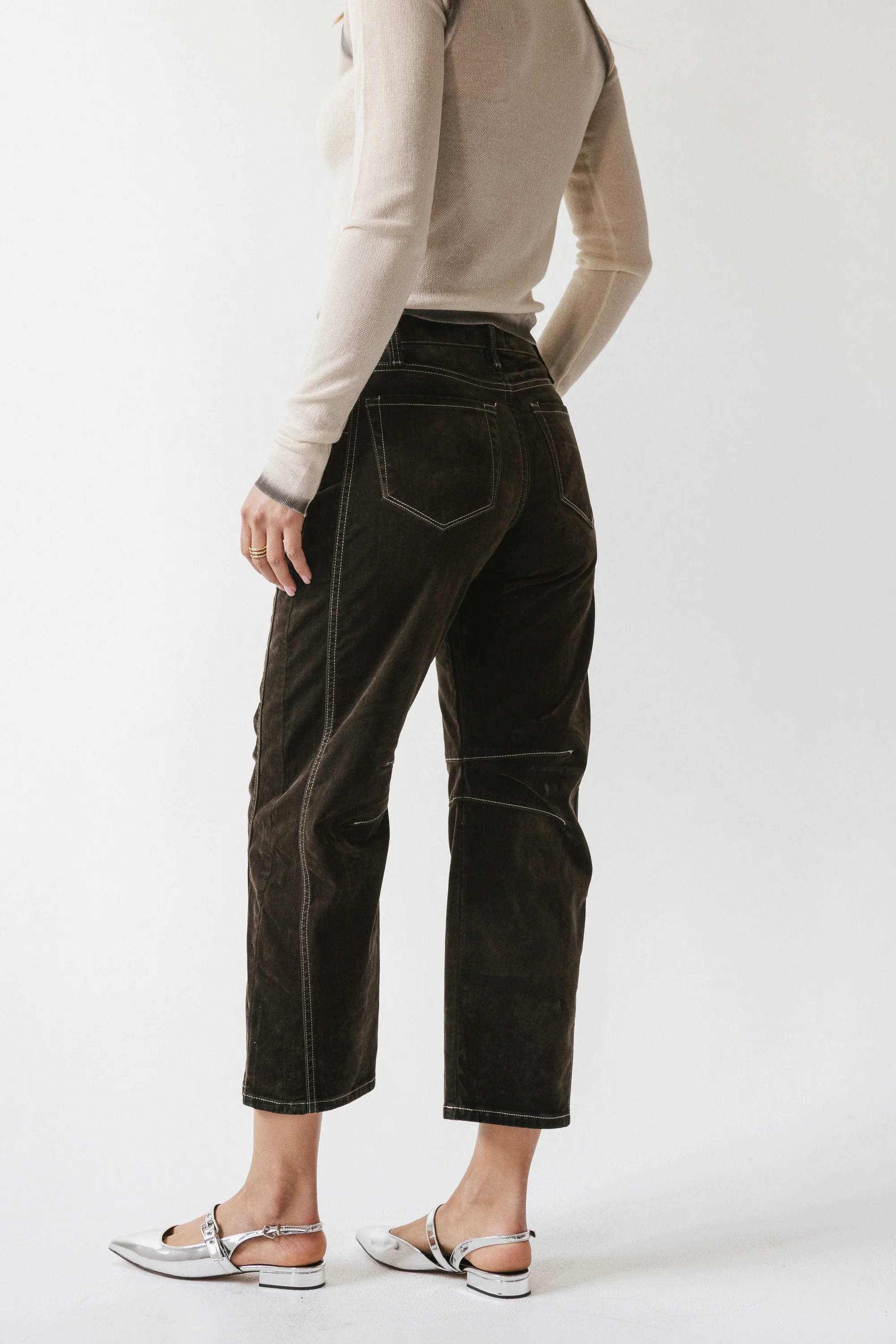 Rita Velvet Barrel Jeans