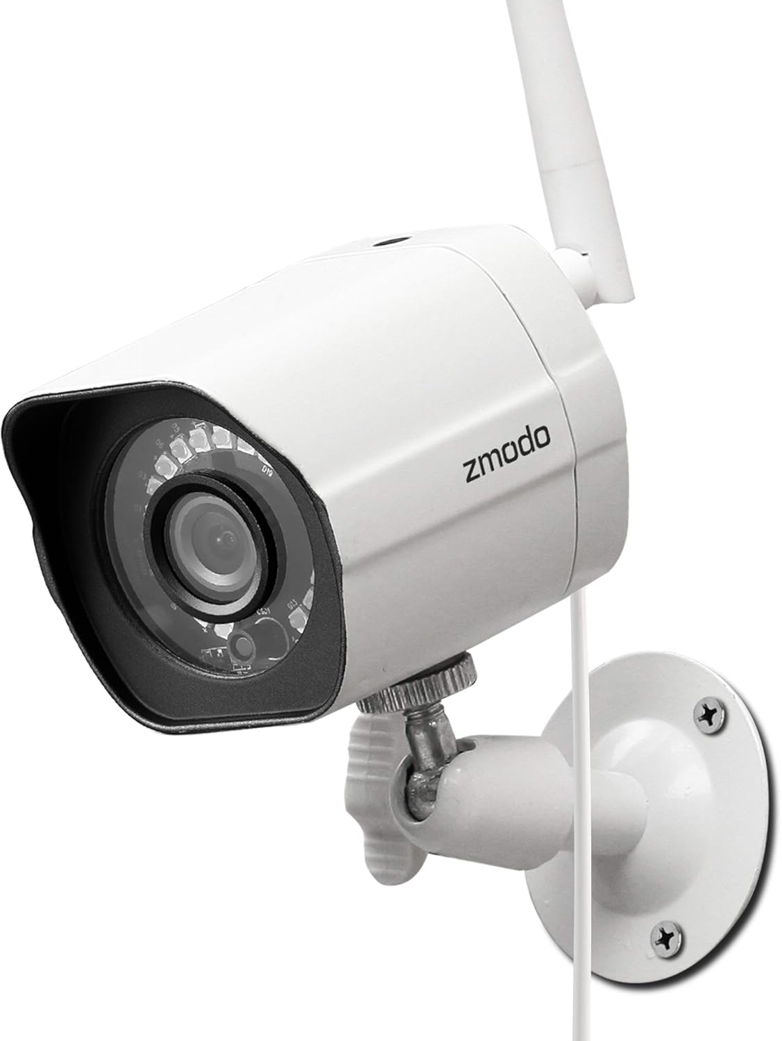 Zmodo Outdoor Camera Wireless, 1080p Security Camera Wireless, 3 Pack Indoor Outside WiFi Cameras Wireless, IR Night Vision, Motion Detection, Remote View, Easy Setup, White, Compatible with Alexa