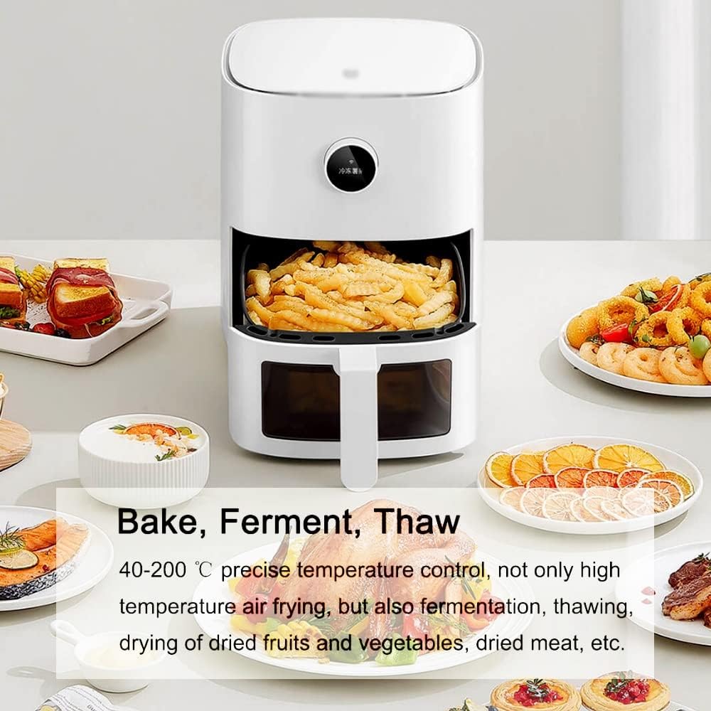 Smart Air Fryer Pro 4L Hot Oven Cooker Nonstick Coating 24H Intelligent Appointment OLED Screen Commemoration Day