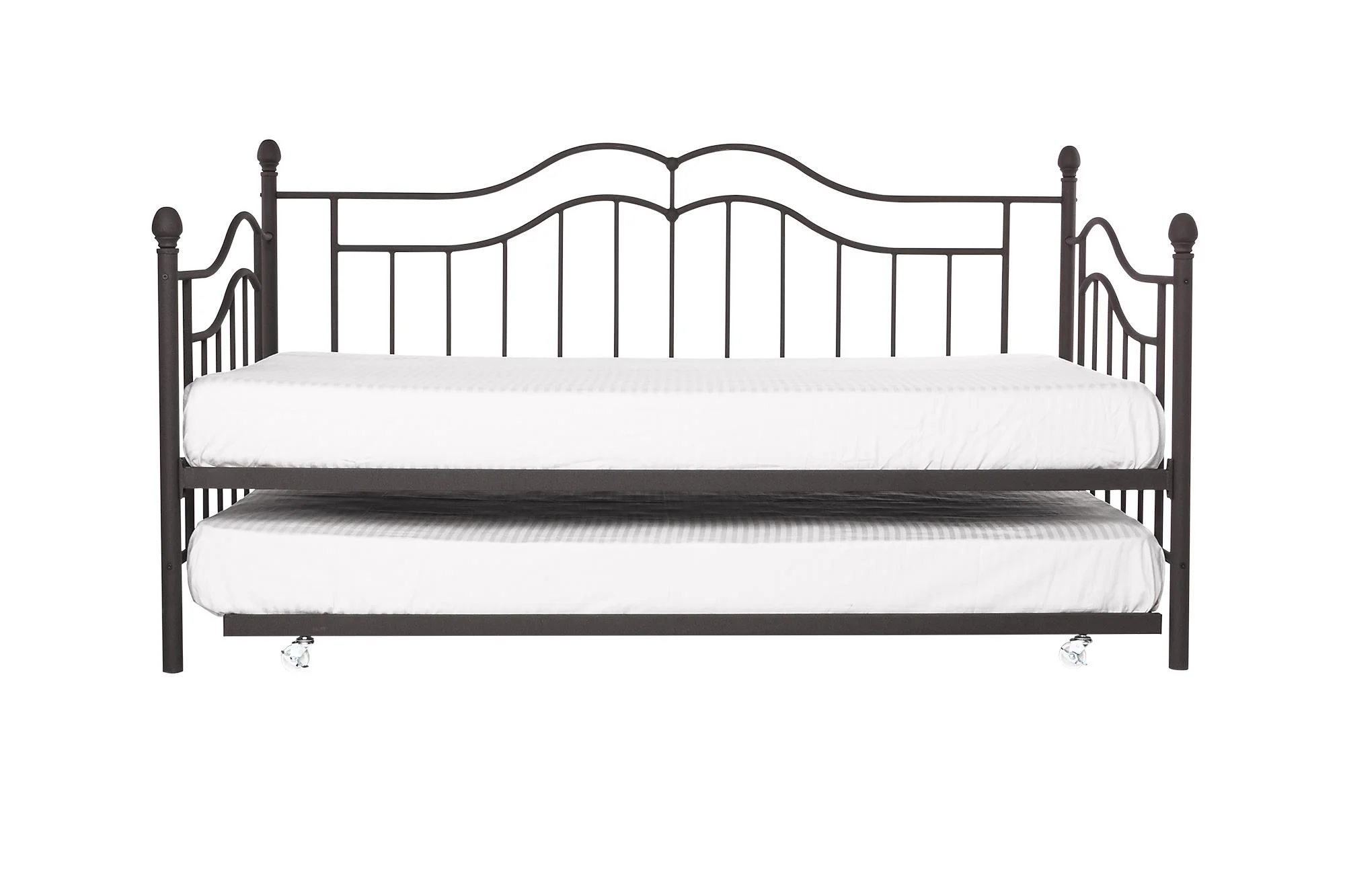 Desert Fields Tokyo Metal Daybed And Trundle, Twin/Twin Size Frame, Bronze