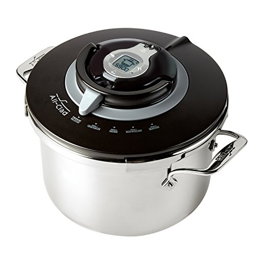 Allclad Automatic Outer Lid Stainless Steel Pressure Cooker With Steaming Basket pressure cooker