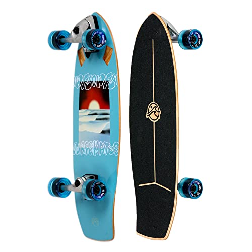 FLOW Surf Skates Cruiser Skateboard with Carving Truck
