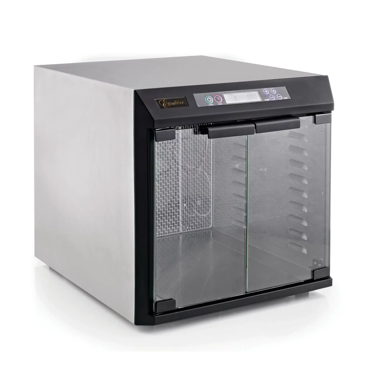 Excalibur 600W Stainless Steel 10 Tray Commercial Food Dehydrator with Adjustable Temperature Control and Two 99-Hour Timers