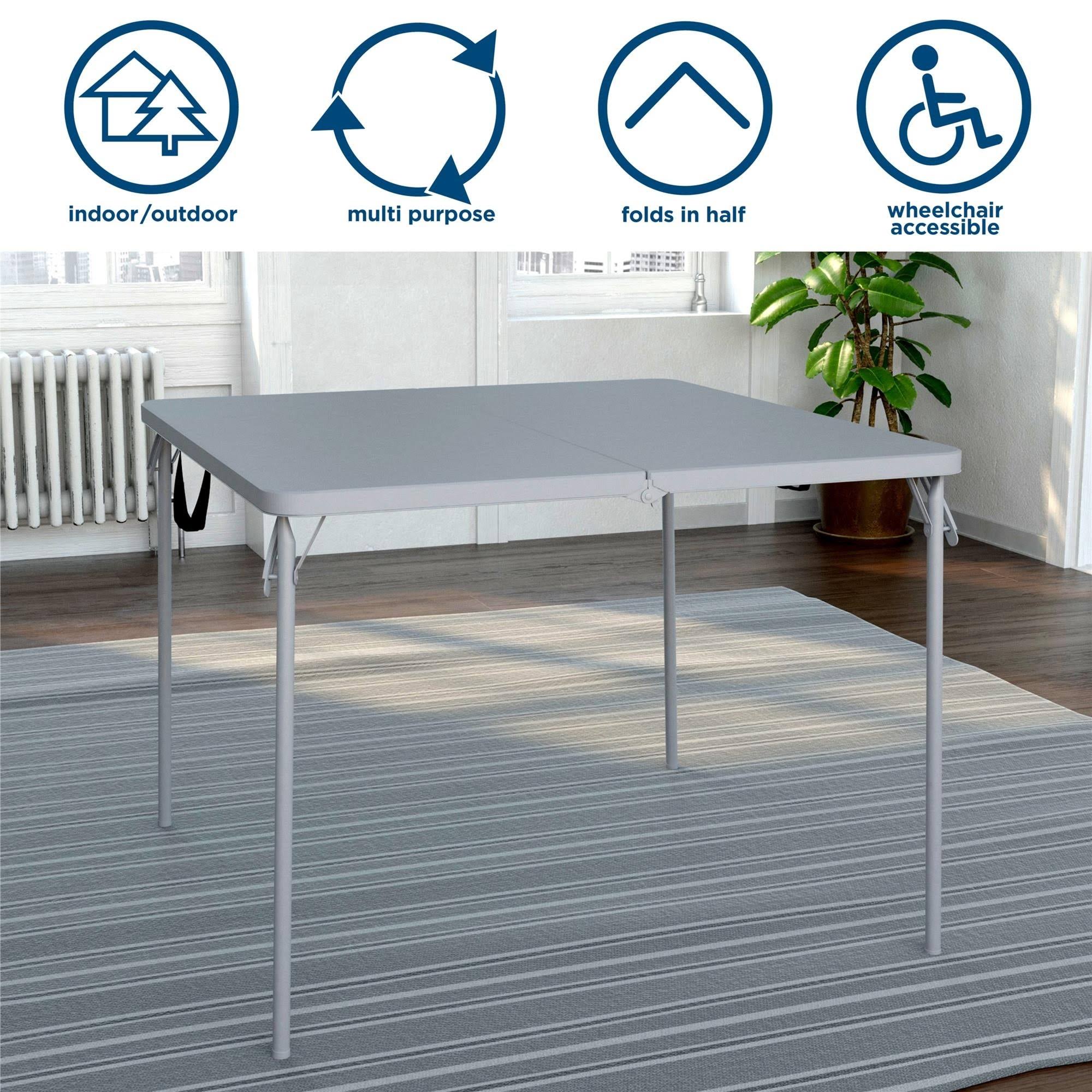 Cosco XL Fold-in-Half Card Table (14036GRY1E)