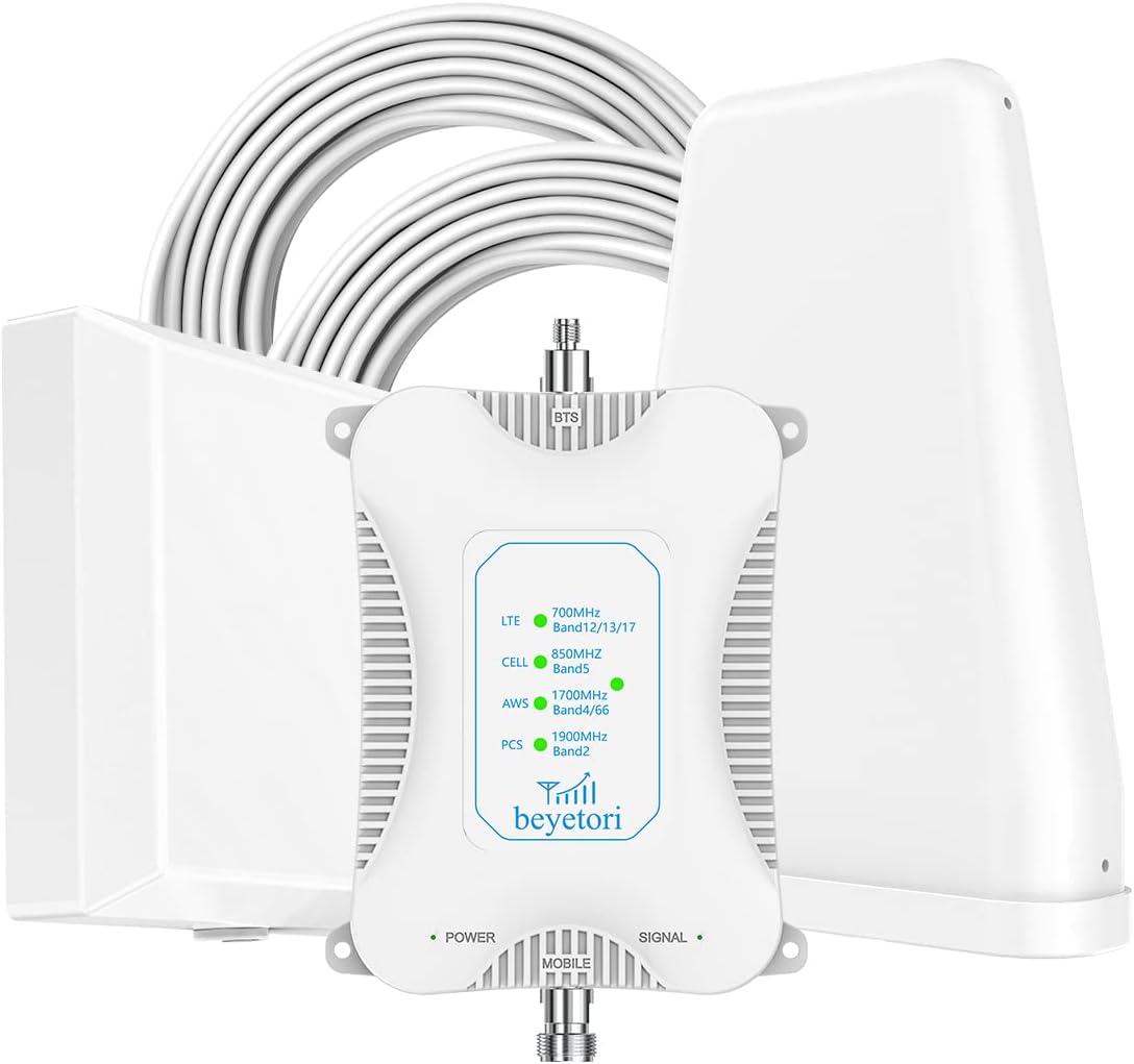 Cell Phone Signal Booster for Home GSM 3G 4G LTE 5G Cell Phone Booster Support All U.S. Carriers Verizon AT&T U.S. Cellular Sprint Straight Talk Cell Signal Amplifier Repeater Up to 4000 sq.ft