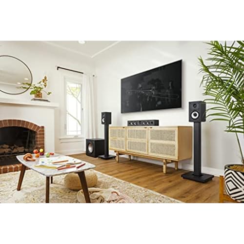Polk Monitor XT10 Home Subwoofer, 10" Deep Bass Woofer, 100W Class D Amplification, Dolby Atmos, Auro 3D & DTS:X Compatible, Black