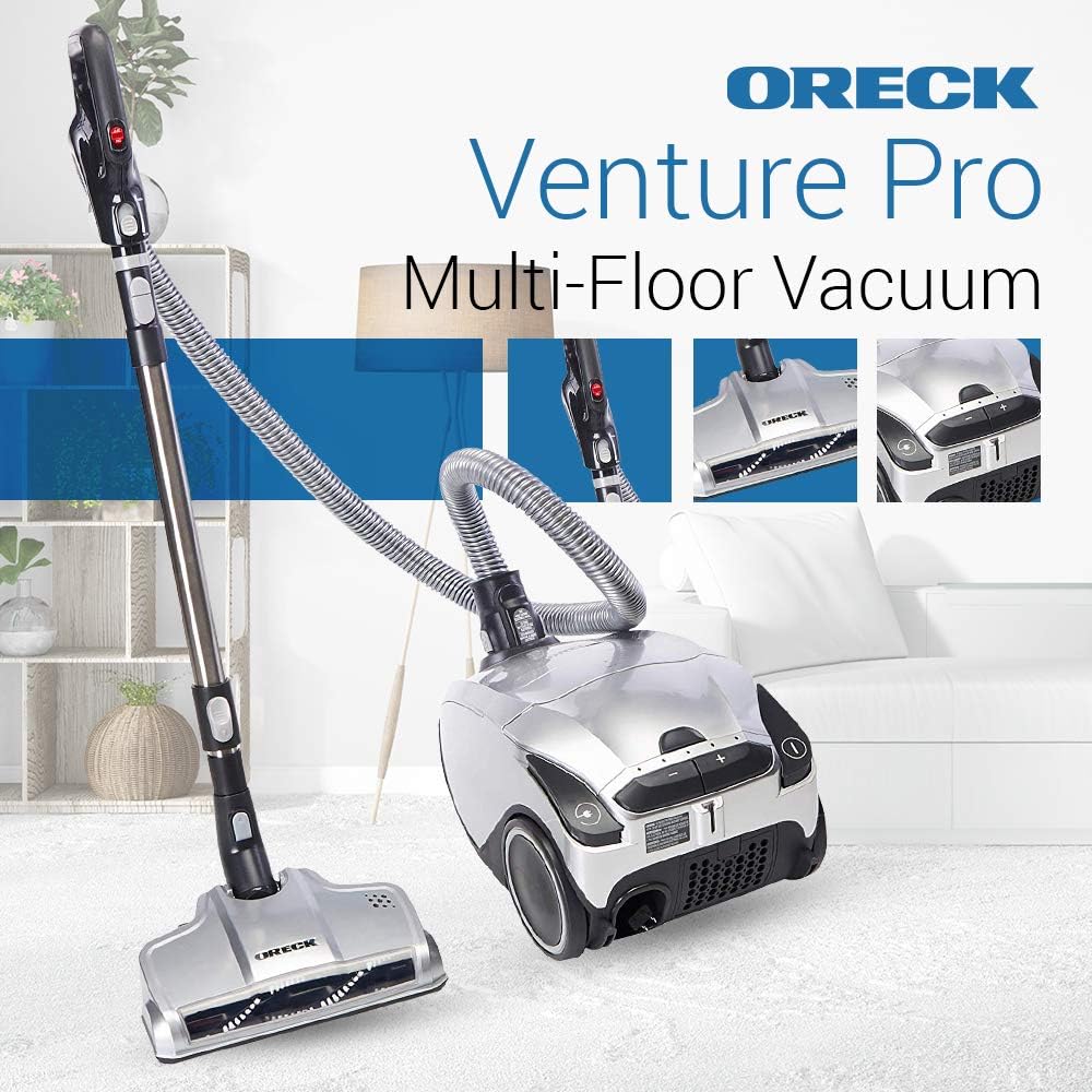 Oreck Venture Pro Multifloor Bagged Canister Vacuum Cleaner, SK30080PC - Corded