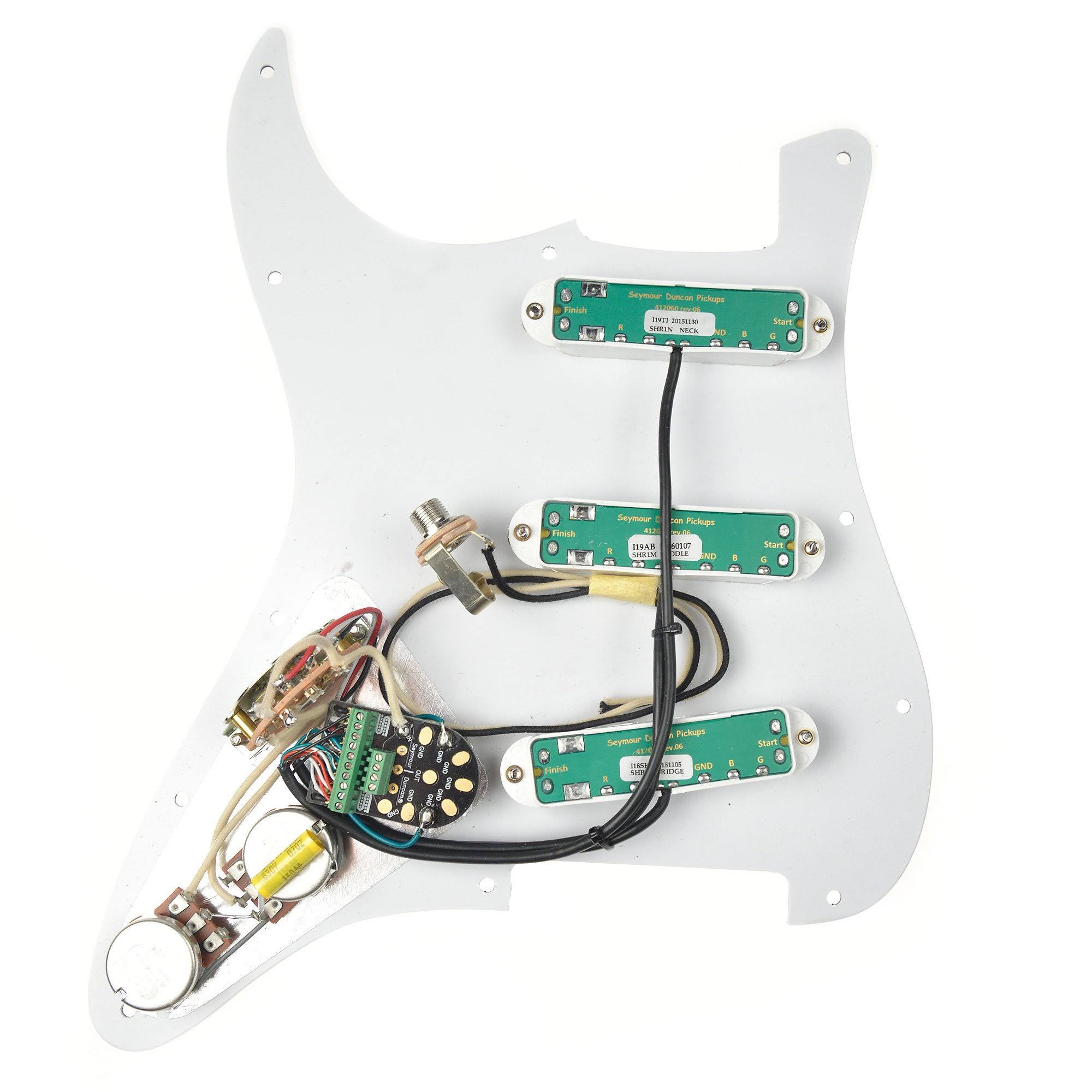 Seymour Duncan Triple Rails Loaded Pickguard White