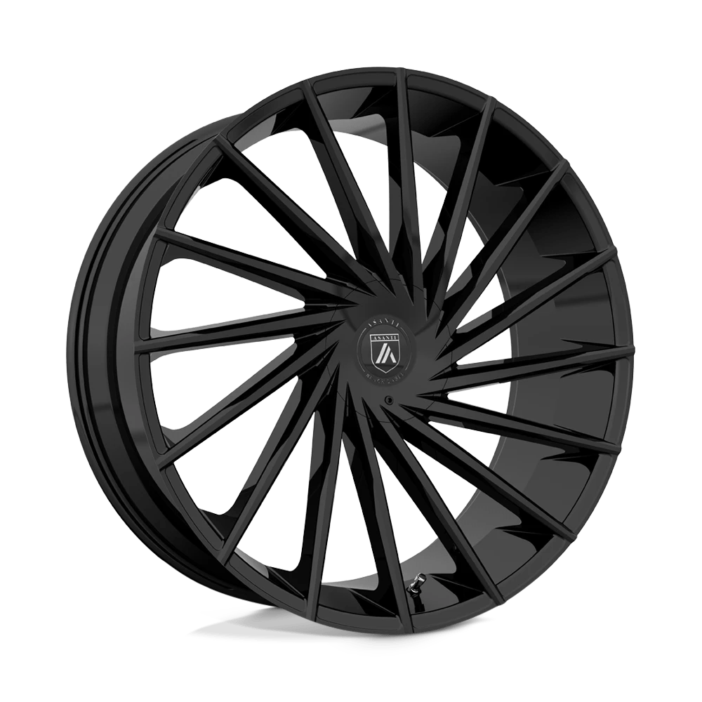 Asanti Black ABL-18 MATAR 22X9 5X114.3/5X127 +30 GLOSS BLK Wheel Rim (QTY: 1)
