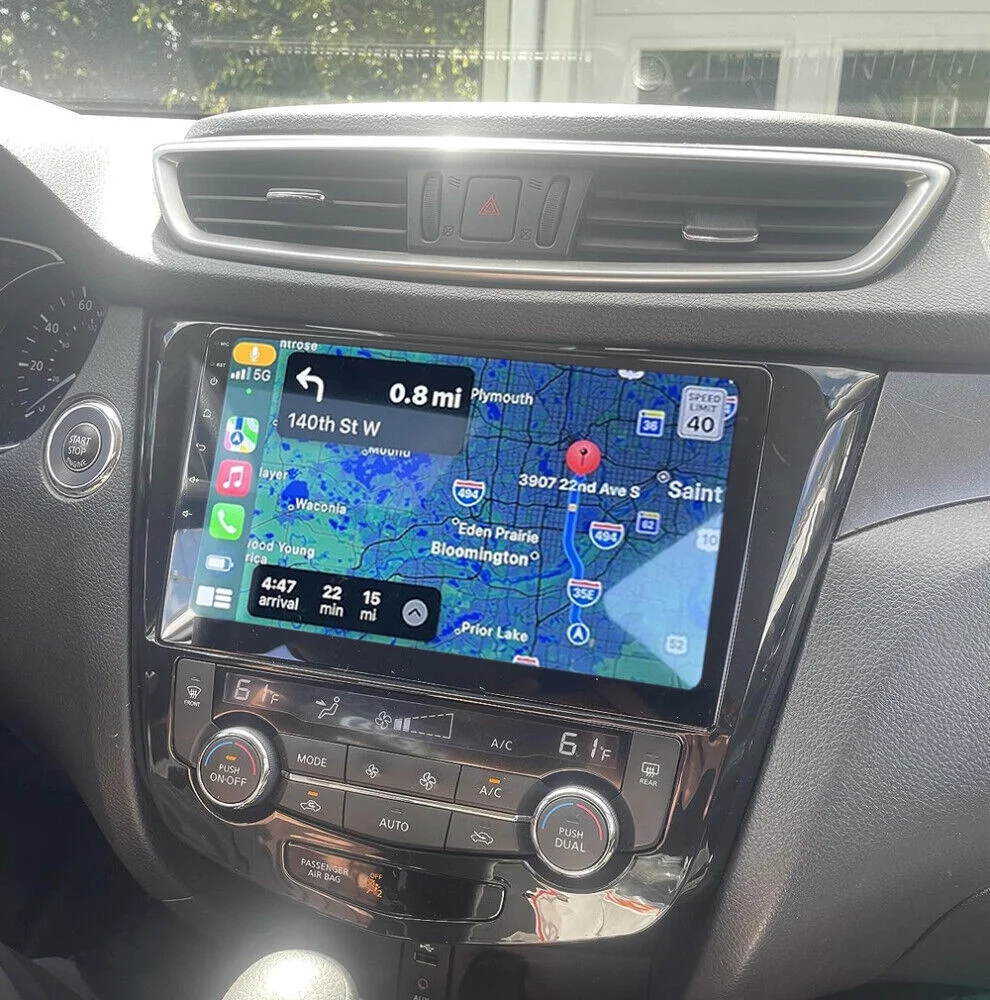 For Nissan Rogue 2014 2015 2016 WIFI CarPlay Android 12.0 Car Navigation Radio - Curated Treasures Market
