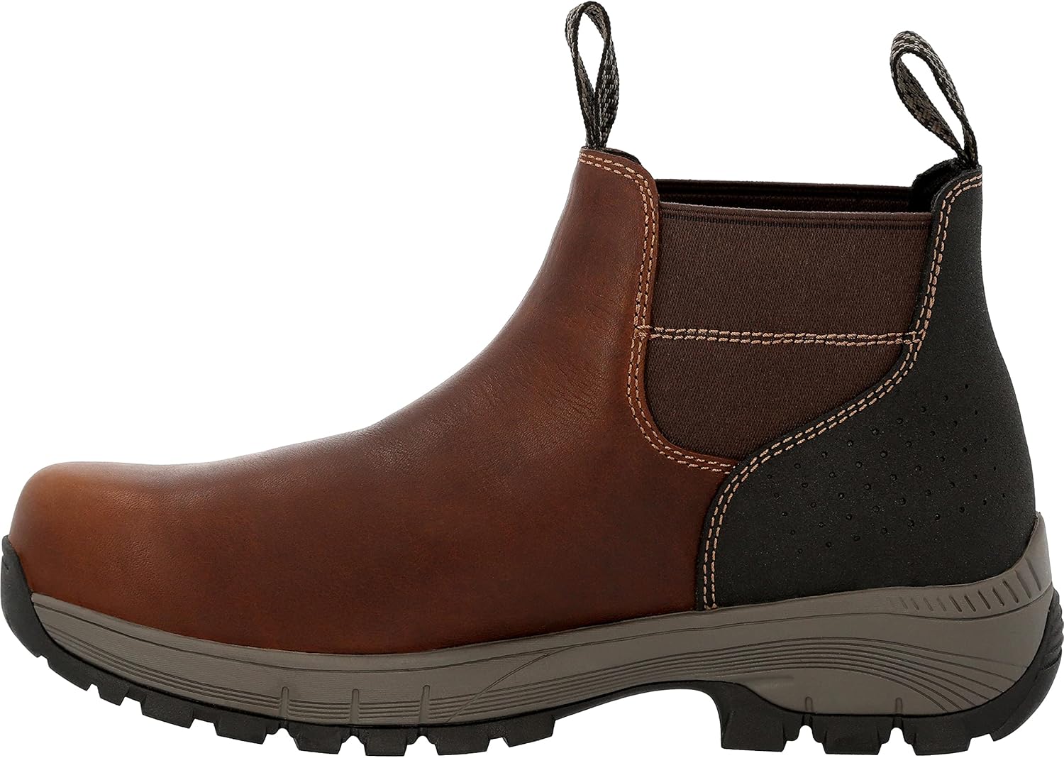 Georgia Boot Eagle Trail Waterproof Alloy Toe Chelsea Work Boot Size 8.5(M)