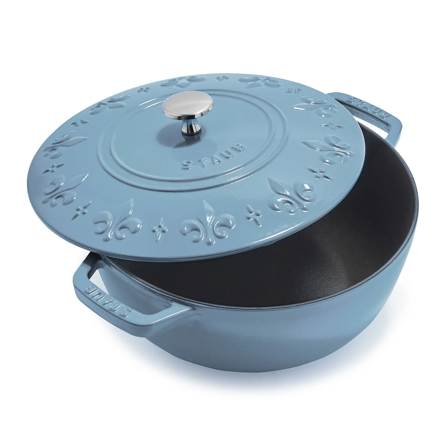 Staub Fleur-de-lis Oven, 3.75 Qt., Marin