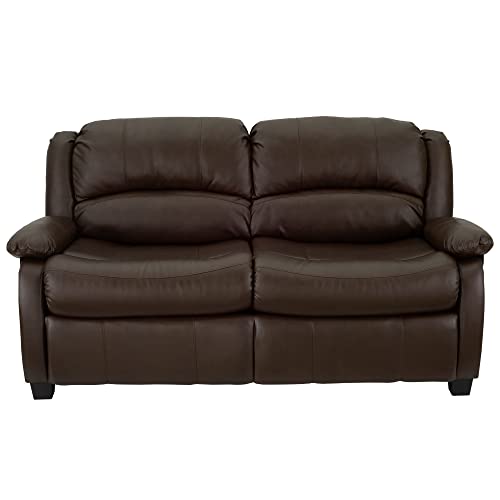 RecPro Charles Collection | 65" RV Hide A Bed Loveseat | Memory Mattress Foam | Sleeper Sofa | Pull Out Couch | RV Furniture | Slideout | Toffee