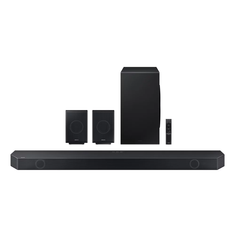 Samsung HW-Q990C 11.1.4 ch. Wireless Dolby ATMOS Soundbar and Rear Speakers Bundle with 2 YR CPS Enhanced Protection Pack