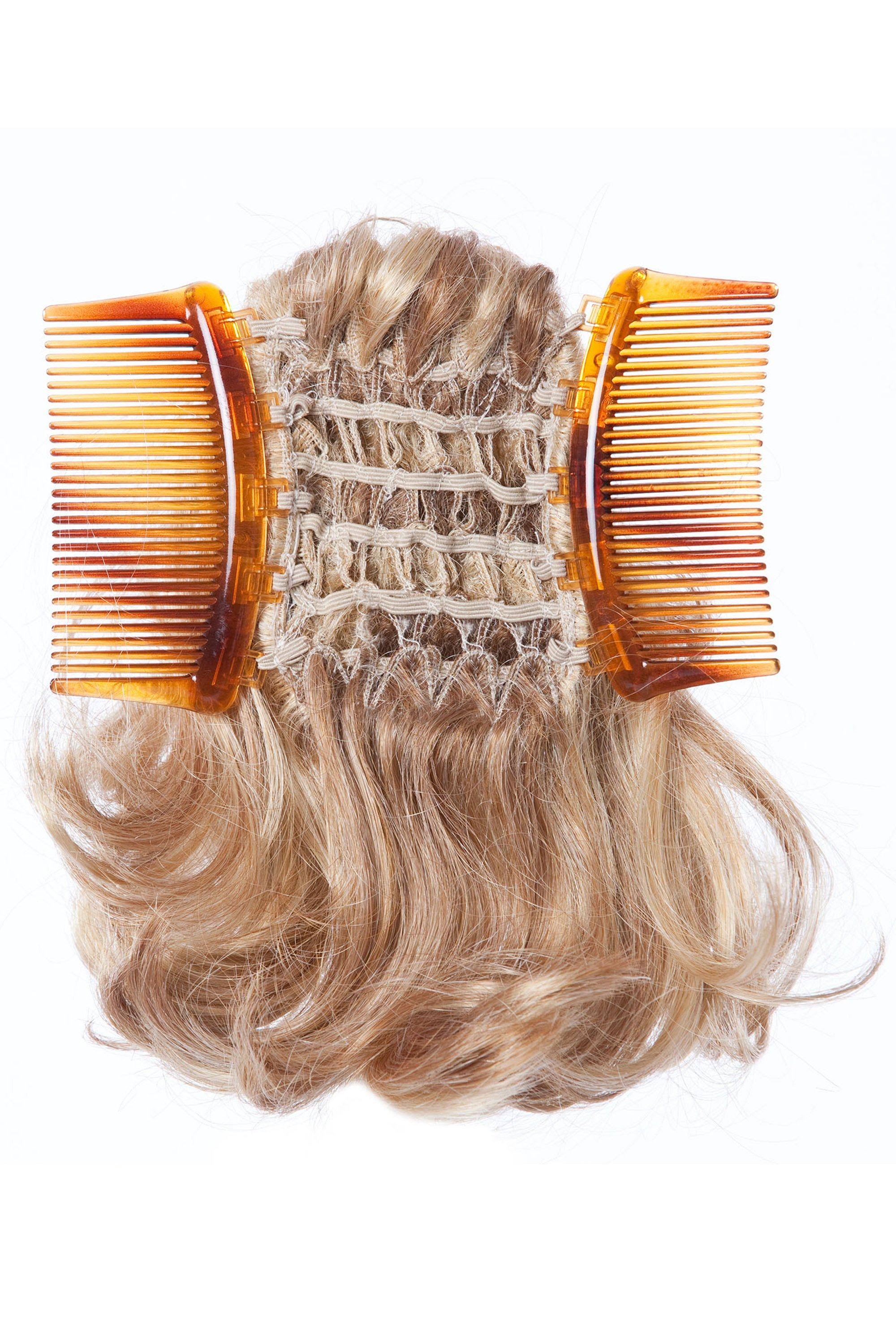Toni Brattin Swirl Curl Cando Combs Hair Piece ,Brown Blonde