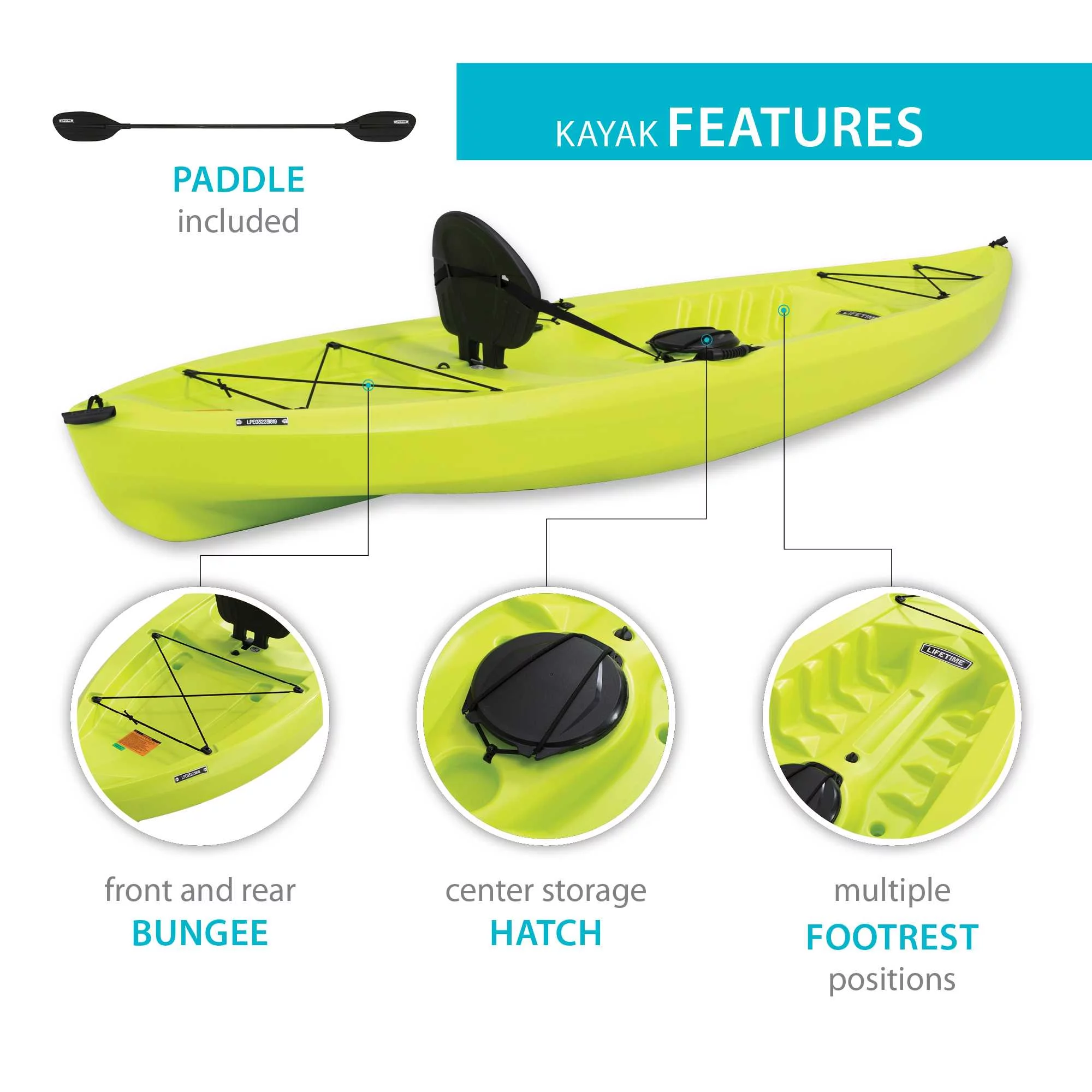 Lifetime Tahoma 10 ft Sit-on-top Kayak (90982)