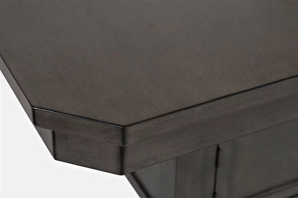 Jofran Manchester Contemporary Adjustable Height Storage Square 54" Dining Table