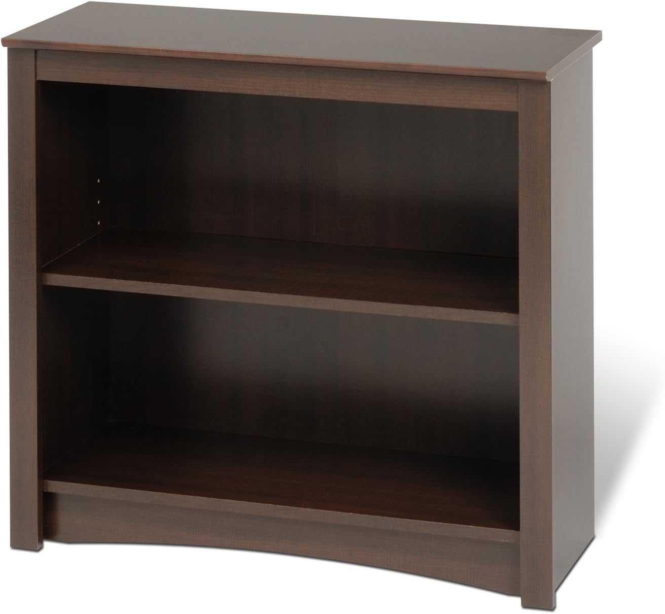 Espresso 2-shelf Bookcase