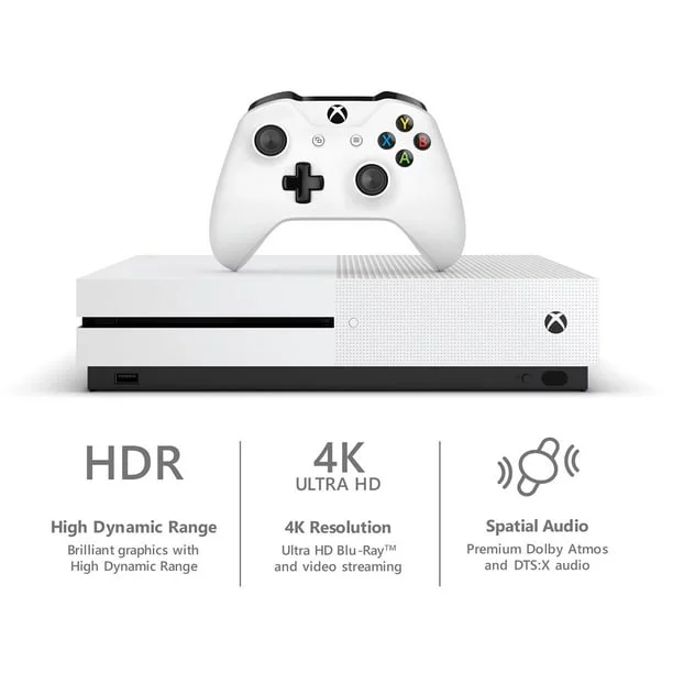 Microsoft Xbox One X 1TB Gaming Console White with Headset Cleaning Kit