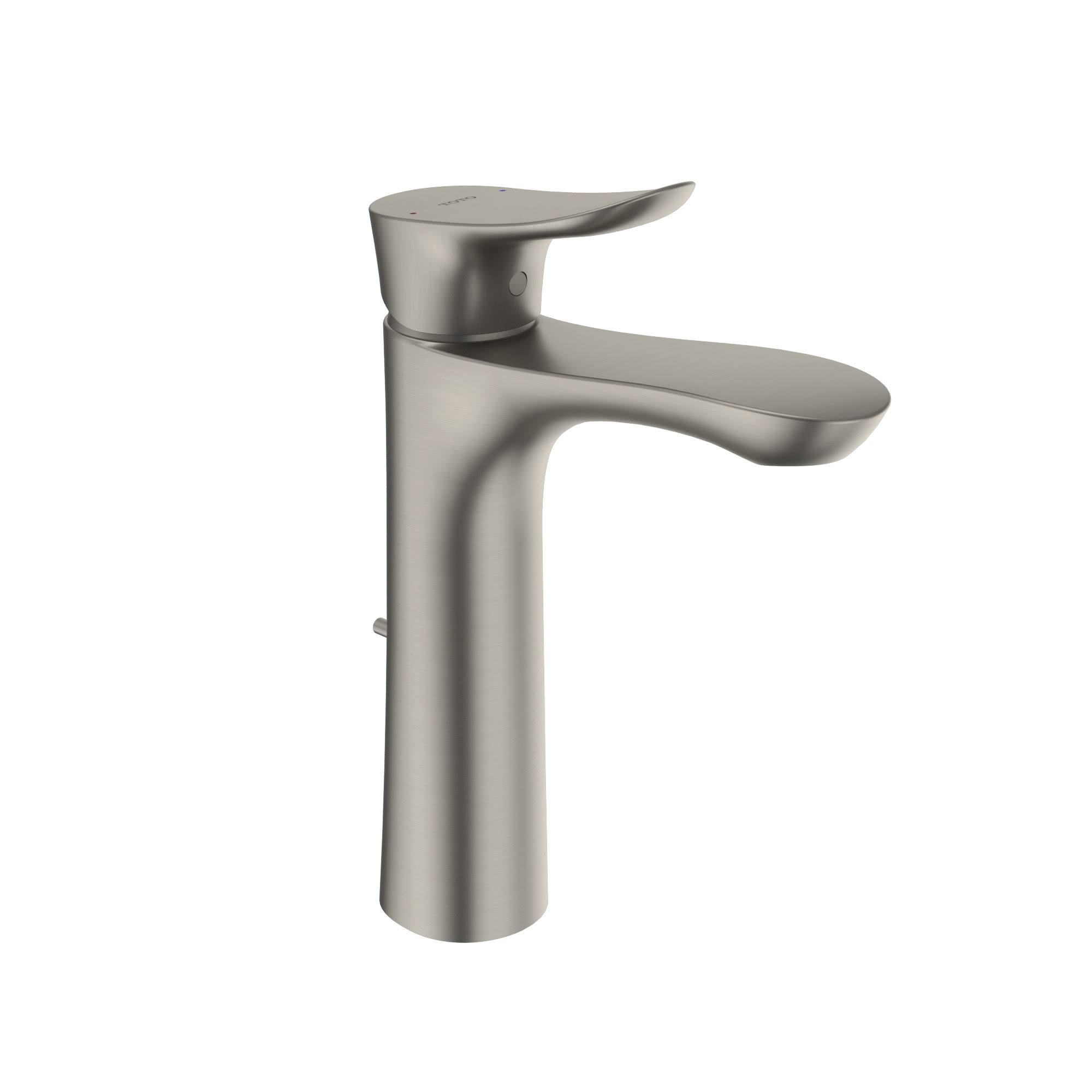 Toto Go 1.2 GPM Single Handle Semi-Vessel Bathroom Sink Faucet with Comfort Glide Technology, Brushed Nickel - TLG01304U#BN