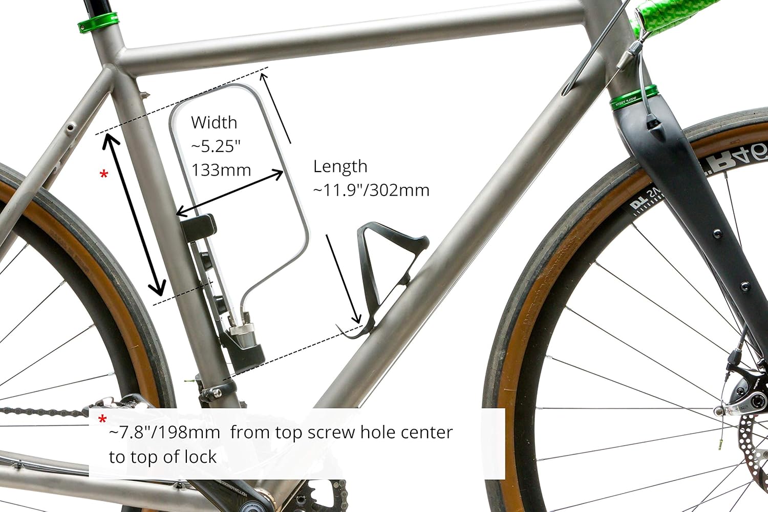 TiGr Mini+ 2-Pack Titanium Bike Locks. This Bicycle U Lock with 2 Mounting Clips are Heavy Duty, Lightweight & High Security. Features Disc-Style U-Locks with 4 Keys (4"/102mm Wide, 8"/203mm Long)