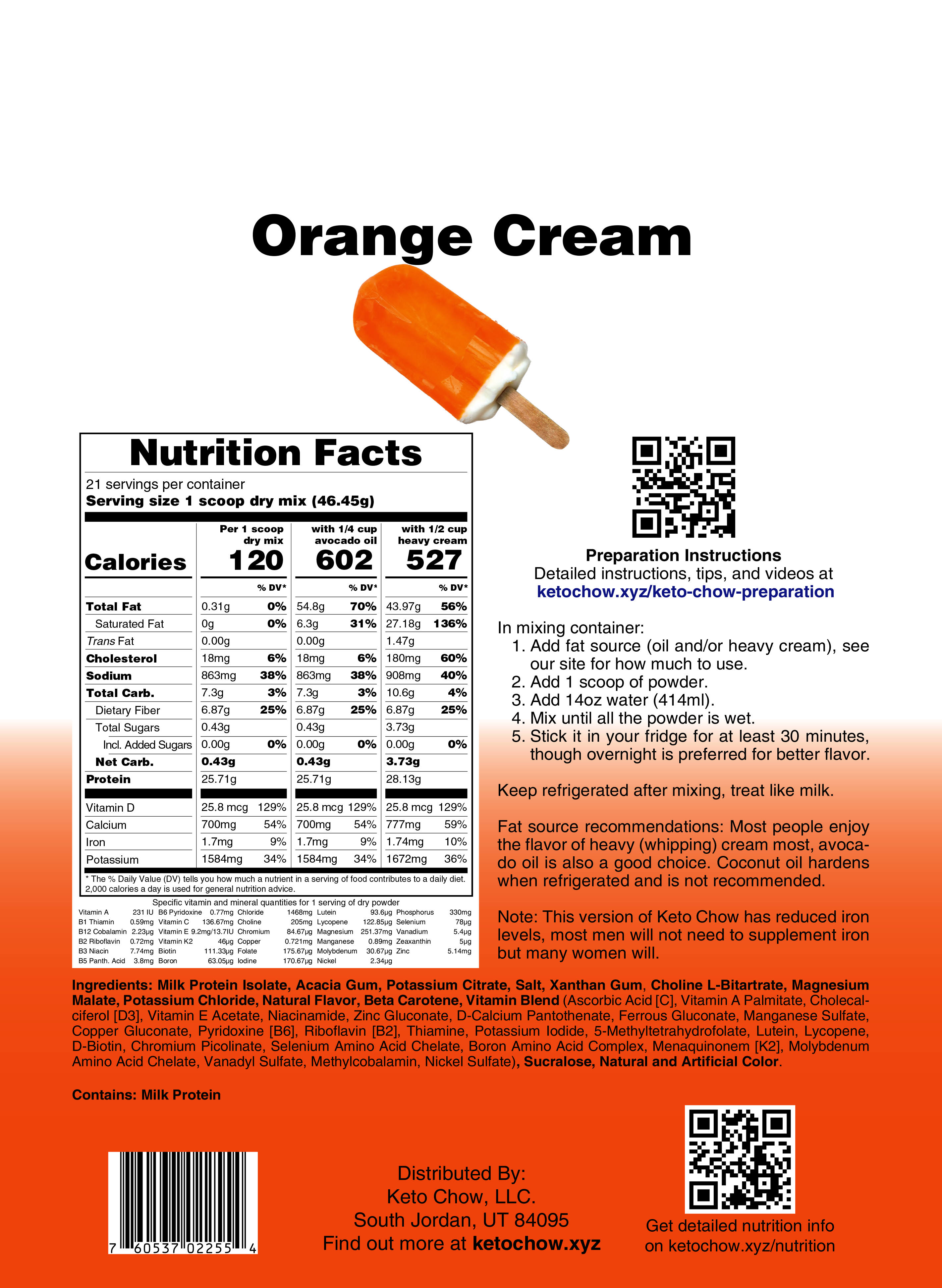 Keto Chow 21 Meal | Keto Meal Replacement Shakes Eggnog