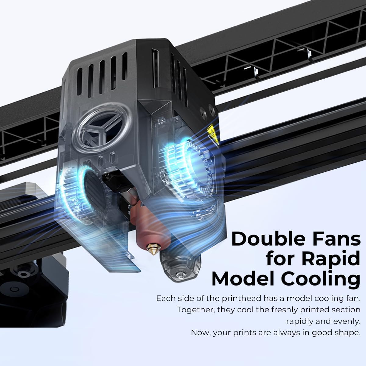 Creality Ender 3 V3 KE 3D Printer, 500mm/s MAX Printing Speed X-axis Linear Rail CR Touch Auto Leveling Upgraded Sprite Direct Extruder Print Size 8.66 * 8.66 * 9.44 Inch
