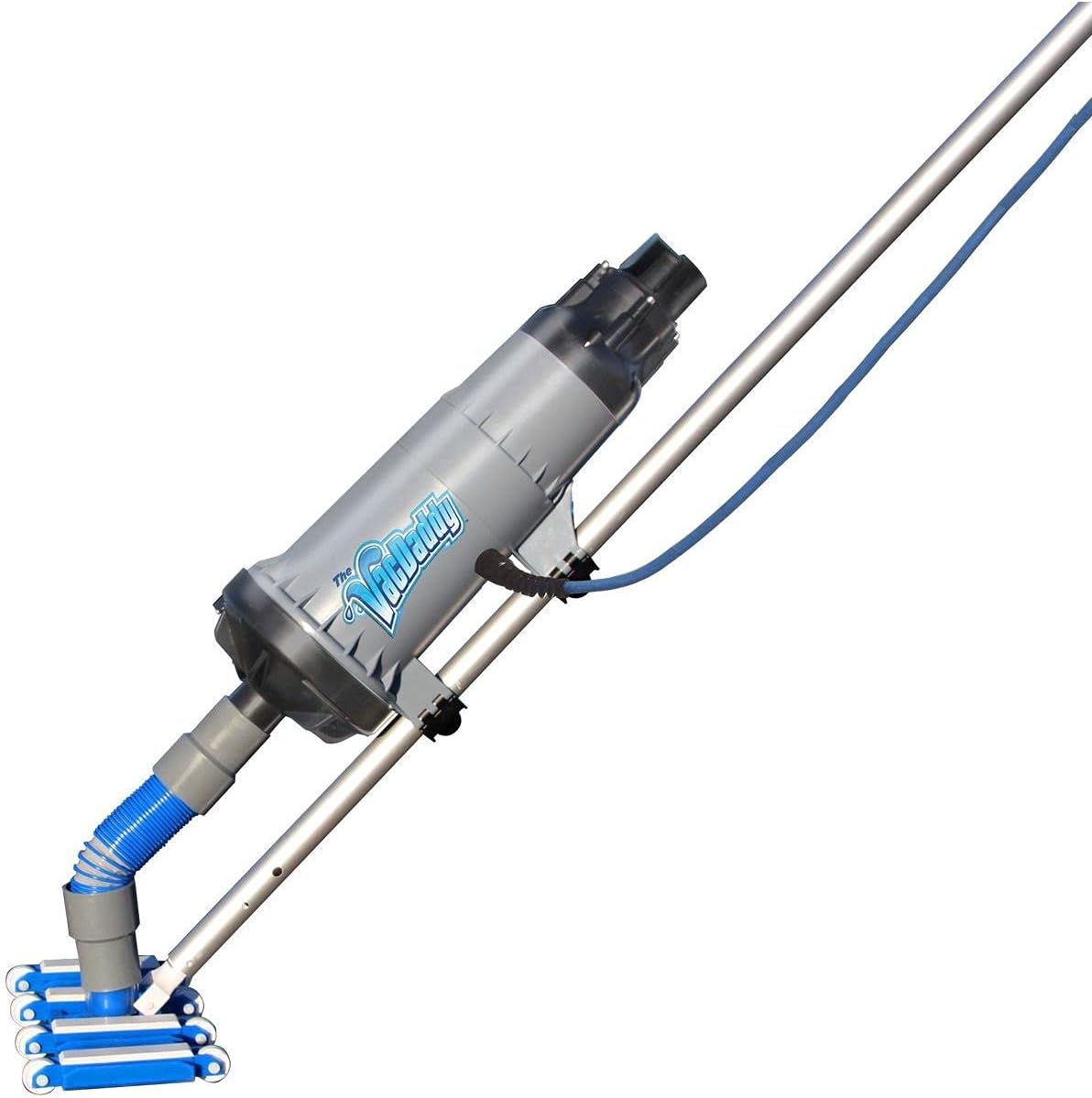 The VacDaddy Portable Pool Vacuum with NO Battery Required! Plug It in and Just Vac It! Residential and Commercial Pool Cleaner, Heavy Duty Professional Power, for Inground & Above Ground Pools