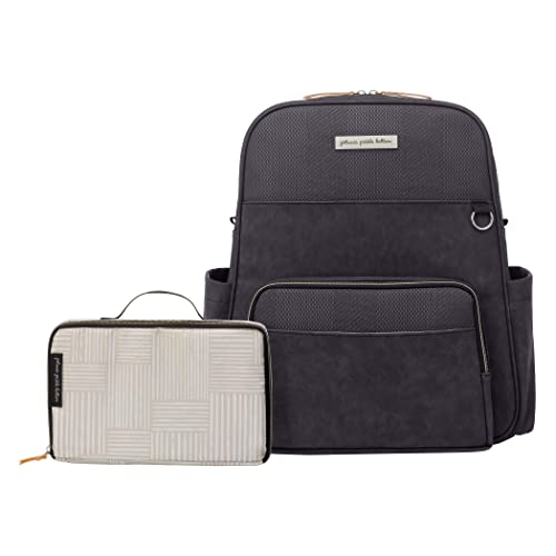 Petunia Pickle Bottom Sync Backpack | Diaper Bag | Diaper Bag Backpack for Parents | Top-Selling Stylish Baby Bag | Sophisticated and Spacious Backpack for On The Go Moms | Mink
