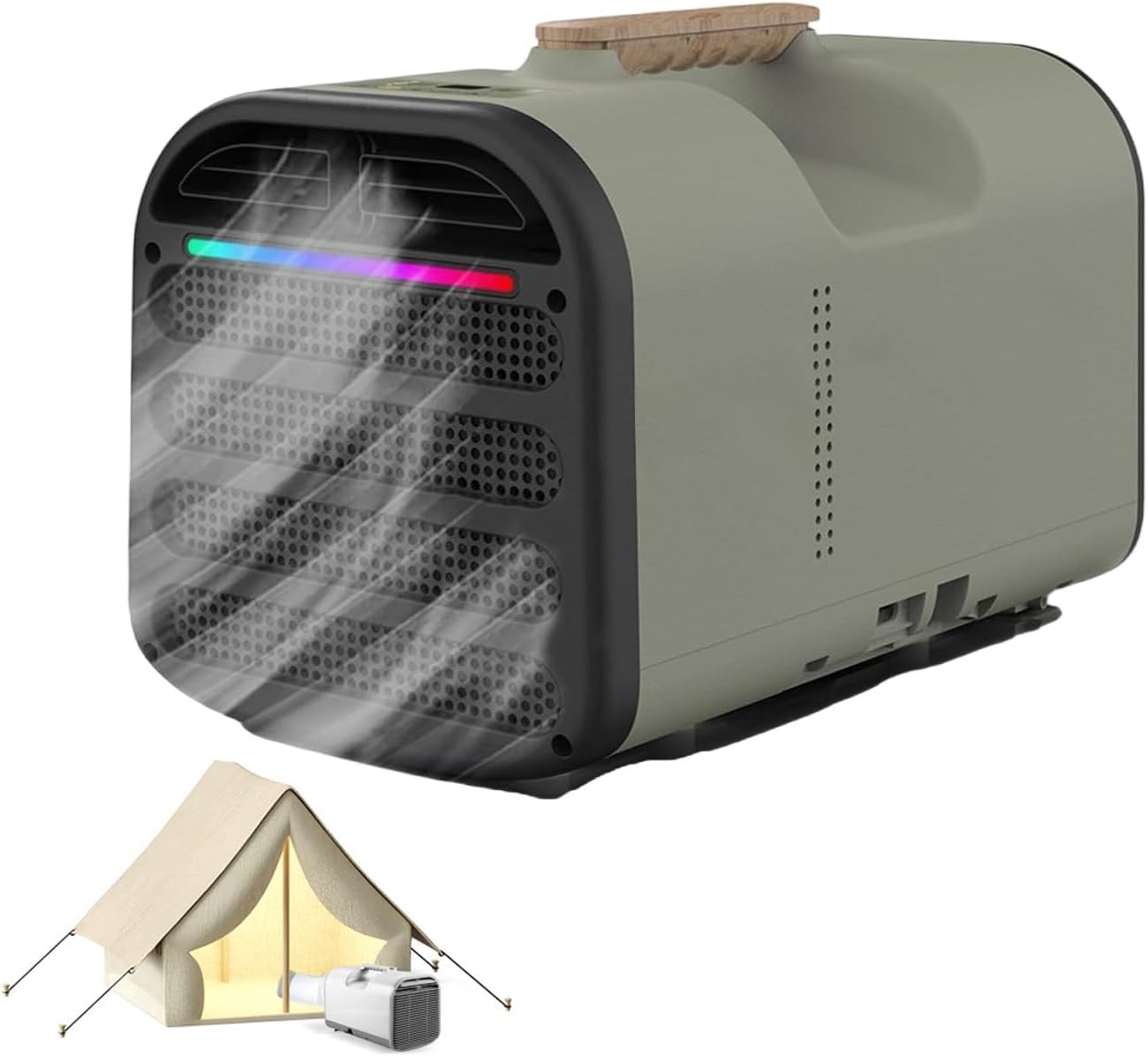 New Portable 1500W 5200BTU Fast Cooling Air Conditioner, Air Conditioners Dehumidifier, Portable Mini Air Conditioner for Camping Tent, RV, Car, Truck