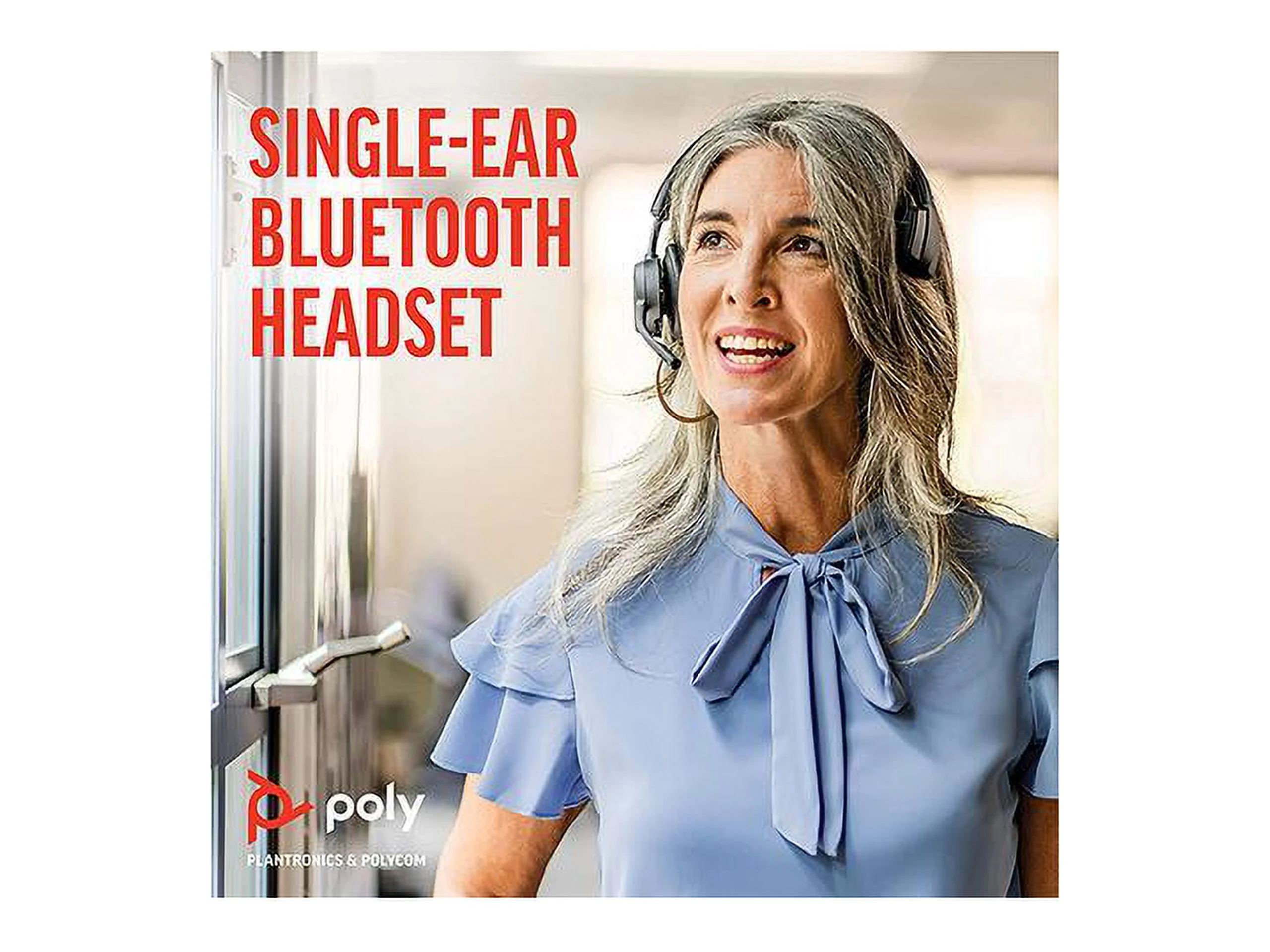 Poly - Voyager 4310 UC Wireless Headset + Charge Stand (Plantronics) - Single-Ear Headset- Connect to PC/Mac via USB-A Bluetooth Adapter, Cell Phone via Bluetooth-Works w/Teams (Certified), Zoom&More