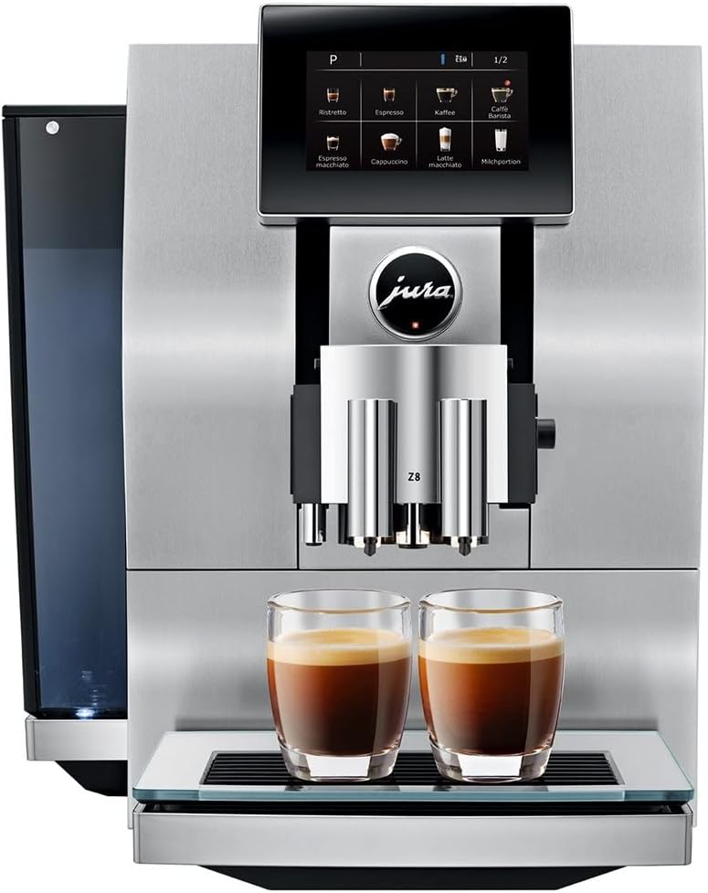 Jura Z8 Aluminum Automatic Espresso & Cappuccino Machine with Touch screen