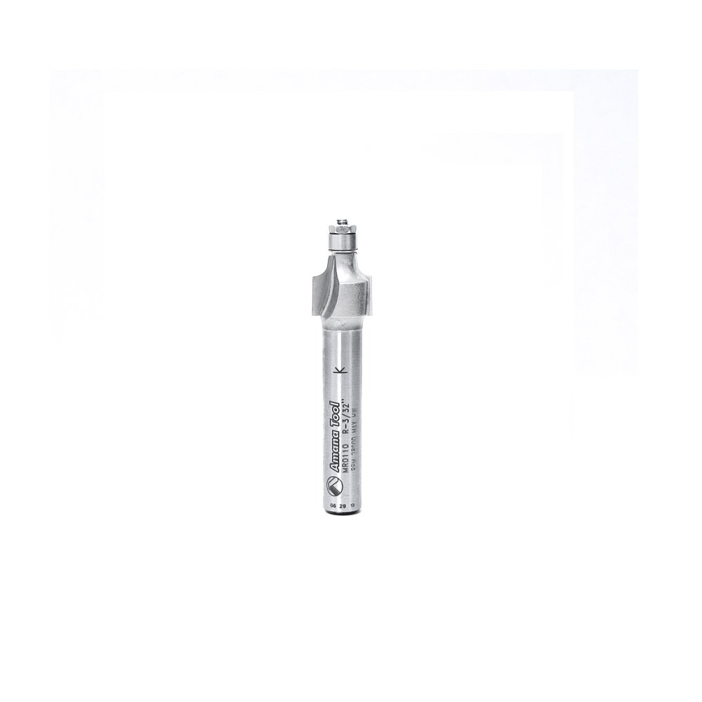 Amana Tool - 49545 Carbide Tipped 4 Flute Corner Rounding/Beading 1/2 Radius x 1-5/8 Dia x Pack of 2