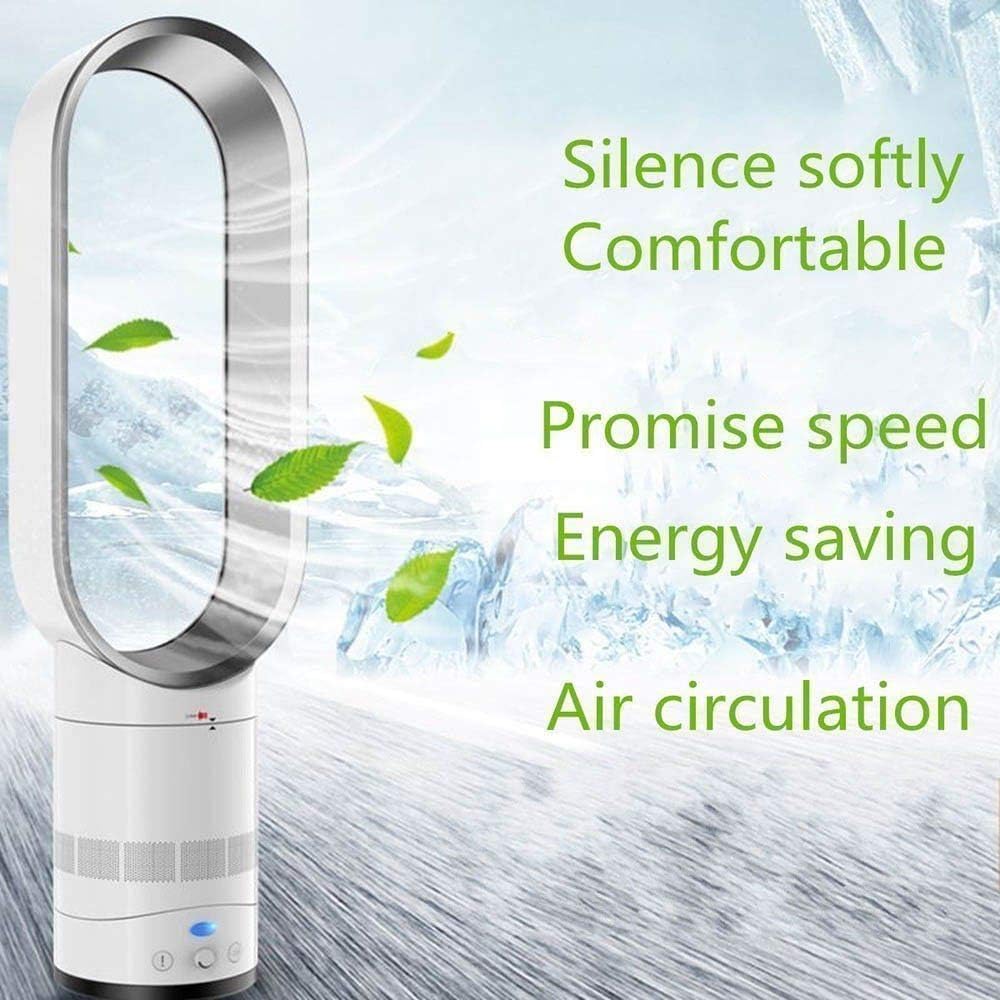 Evaporative Coolers,bladeless Fan Air Cooler,air Conditioner Fan Cooler Negative Ions Safety Tower Fan,Mute Fan-Golden 16inch