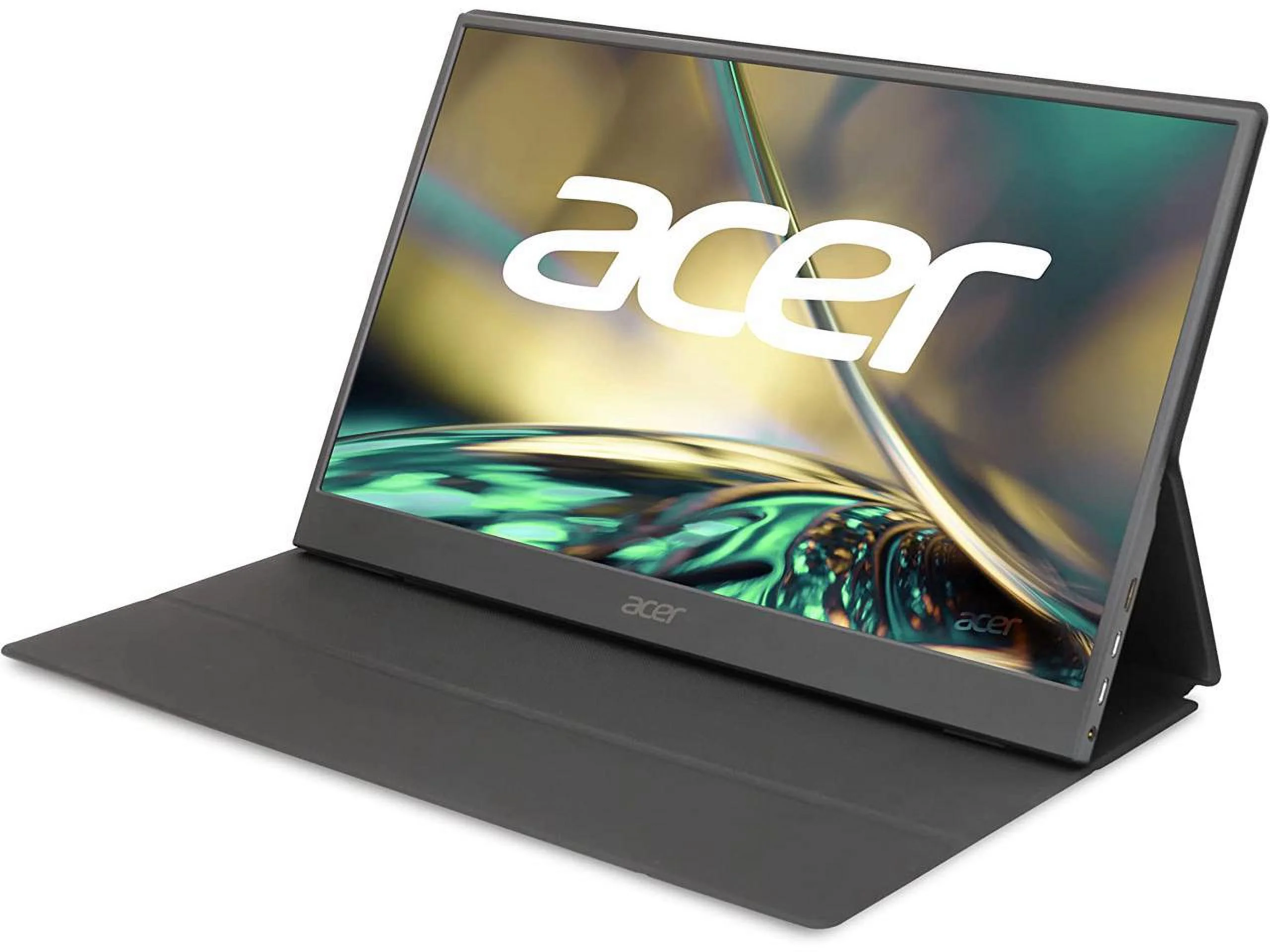 Acer 15.6" Full HD (1920 x 1080) IPS Business Portable Monitor, Ultra Slim Portable Design | Premium Cover I External Monitor for Laptop PC Mac, PM161Q Abmiuuzx