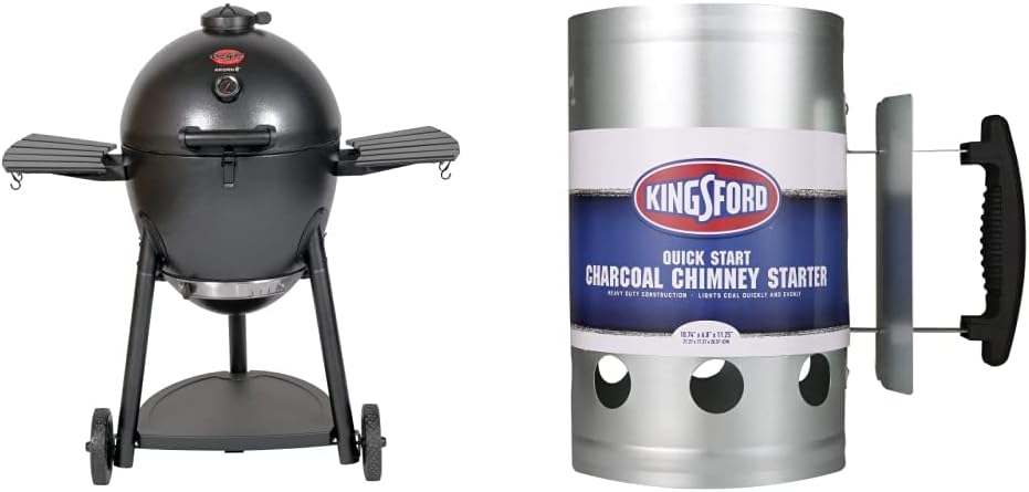 Char-Griller E16620 Akorn Kamado Charcoal Grill, Graphite